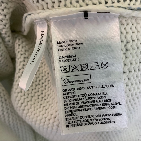 H&M // Silver Metallic Crew Neckline Sweater Sz Kids 12 my1 - Picture 8 of 8